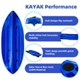thumbnail image 5 of Kids Youth Kayaks, 7FT Sit on Top Fishing Kayak for Child with Paddle, Capacity of 88LBS, Hard Shell Recreational Ocean Kayak, 5 of 7