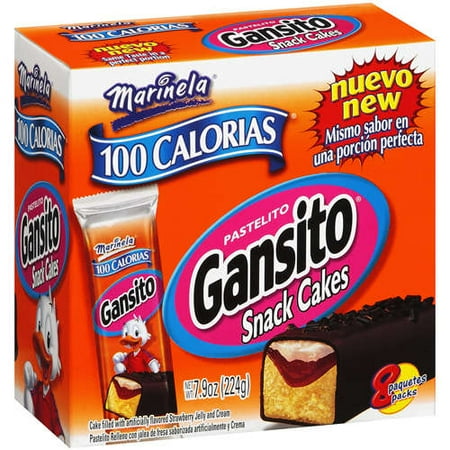 Marinela Snack Cakes Filled With Strawberry Jelly And Cream, 7.9 oz