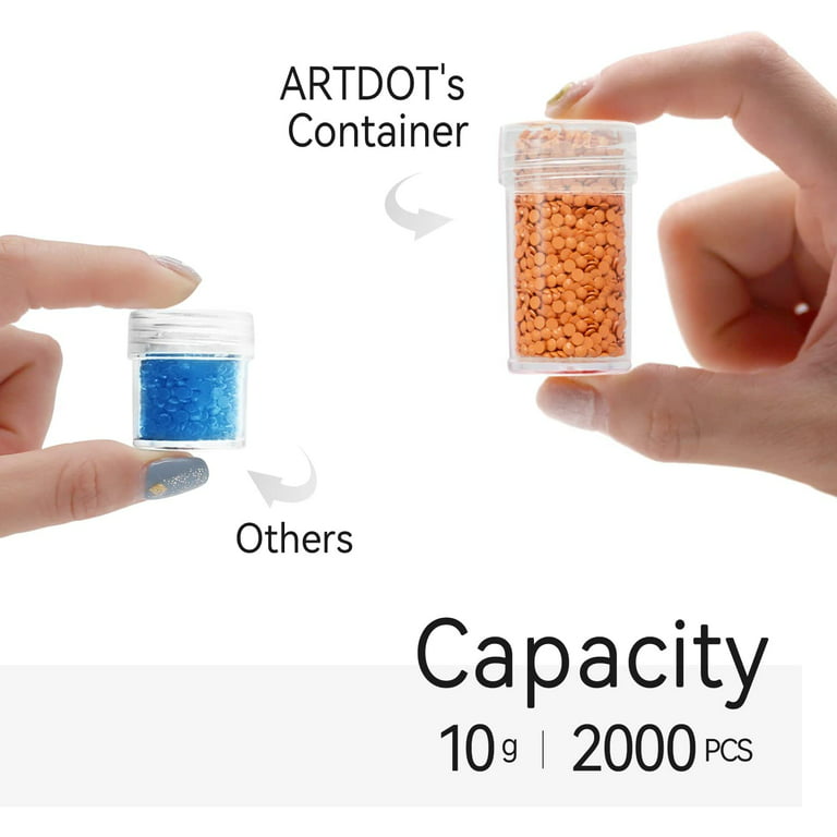 ARTDOT Diamond Painting Storage Boxes, 240 Slots Bead Storage with 5D Diamond  Art Accessories and Tools Kit - Walmart.com in 2023
