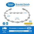 thumbnail image 3 of MedicEngraved Stainless Steel Custom Medical Alert Bracelet - 5mm Heart Link, 3 of 7