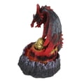 thumbnail image 5 of Ebros Red Hell Fire Magma Dragon Mother Guarding LED Golden Egg Figurine Light, 5 of 9
