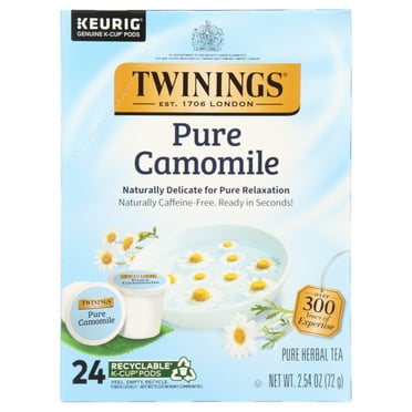 Twinings Pure Camomile K-Cup® Pods for Keurig, Caffeine Free Herbal Tea, 24 Count