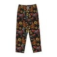thumbnail image 6 of Uemuo Sunflower Rooster Pattern Women's Wide Leg Palazzo Lounge Pants with Pockets Light Weight Loose Comfy Casual Pajama Pants-XX-Large, 6 of 9