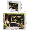 thumbnail image 2 of Plant Puzzle 500 Piece Jigsaw Puzzle Illustration of Garden in Holiday,20"x15" Large Puzzle Flower Decor Holiday Jigsaw for Family Party Holiday - Each Piece is Unique, 2 of 8