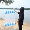 thumbnail image 4 of Inflatable Floating Bed Striped Floating Holiday Relaxing Row Water Recreation Inflatable Lounge Chair Floating Bed Inflatable Hammock With Pump, 4 of 7