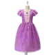 thumbnail image 1 of Disney-vestido de princesa Rapunzel para niña, disfraz de fantasía para Halloween, Carnaval, fiesta de cumpleaños, 2 a 10 años Fivean unisex, 1 of 2