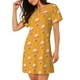 thumbnail image 2 of Fotbe Cute Popcorn Bata de Dormir para Mujer con Estampado, Camisón de Algodón de Manga Corta, Ropa de Dormir Casual, 2 of 6