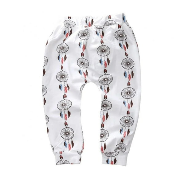 XBASW Newborn Baby Harem Pants Cartoon Print Sweatpants Cotton Trousersspring Autumn Bloomers Pants for Boys Girls 6M-3Y