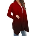 thumbnail image 5 of BEFOKA Women's Lightweight Longer Length Open-Front Long-Sleeve Cardigan Sweater Gradient Oversized Cardigans Soft Summer Long Flowy Kimonoes Cardigans Beach Cover Up Tops Long Flowy Going Out top, 5 of 6