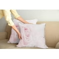 thumbnail image 2 of Ambesonne Rose Throw Pillow Cover 2 Pack, Close up Pink Flourish, 20", Pale Pink, 2 of 5
