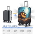 thumbnail image 2 of Luggage Cover Anti Scratch, Halloween Pumpkin Monster Moon Elastic Suitcase Protector Suitcase Covers for Luggage Fits 18-32 Inch Luggage, 2 of 6