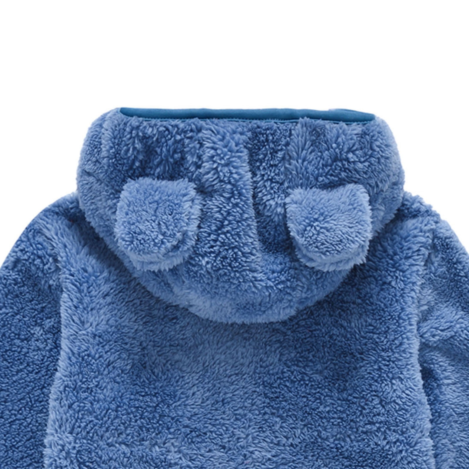TopLLC Toddler Girls Boys Fleece Hoody Jacket Zip Up Teddy Coat Warm Winter Solid Color Coat Cute Bear Ear Sweater Thick Clothes Walmart