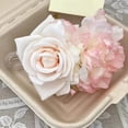 thumbnail image 3 of 2PCS  Large Peony Rose Hair Clip for Women Faux Flower Back Head Side Clip Sweet Soft Style Decorative Hair Accessory, 3 of 7