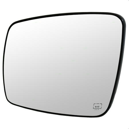- Drivers Side View Mirror Glass with Base Heated Replacement for Dodge Journey 68045693AA CH1323393