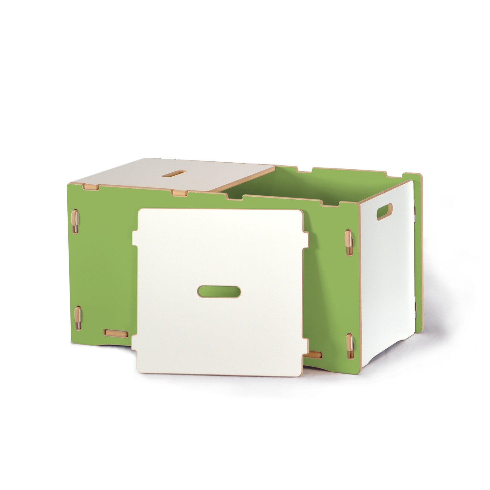 Sprout Toy Box Green and White