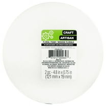 Craft Artisan 4.8 Inches White Foam Disks, 2-ct. Packs