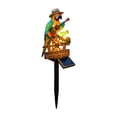 thumbnail image 3 of Tropical Island Parrot Resin Desktop Light Statue, Colorful Island Themed Lighted Figurine for Home Office Interior Accent Corner Styling, 3 of 7