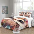 thumbnail image 3 of Arijorja Owl Duvet Cover Animal Bedding Set Comforter Cover Animal Pattern Bedspread Cover Room Decor Double, 3 of 4