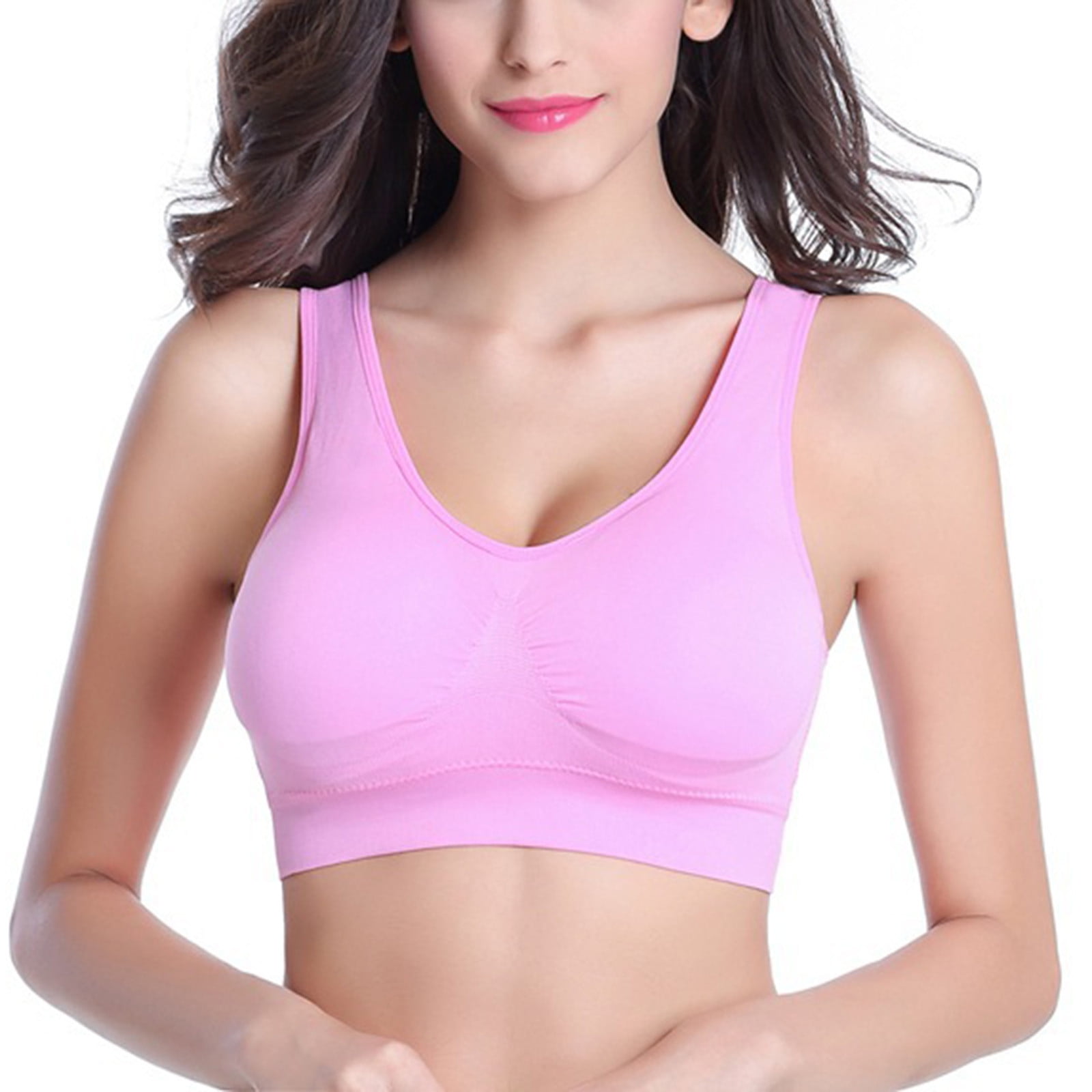 Bigersell Bras for Women Wirefree Clearance Push up Sports Bras