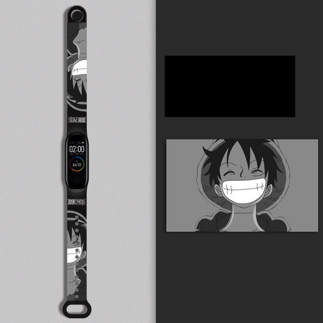 wirstband banda de silicona moda dibujos animados patrón correa para xiaomi mi band 5 4 3 para xiaomi miband 5 6 7 correa de reloj Gao Jiahui unisex