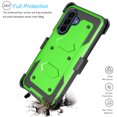 thumbnail image 2 of Ebizware Samsung Galaxy A17 5G Case with [Built-in Screen Protector] and Swivel Holster Belt Clip, Military Grade Heavy Duty Protective Defender Kickstand Phone Case Cover for Galaxy A17 5G - Green, 2 of 9