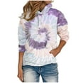 thumbnail image 2 of DDAPJ pyju Oversized Tie Dye Hoodie for Women ,Teen Girls Y2K Fall Fashion Hoodies Plus Size Loose Casual Hooded Sweatshirt with Kangaroo Pocket - 5XL, 2 of 5