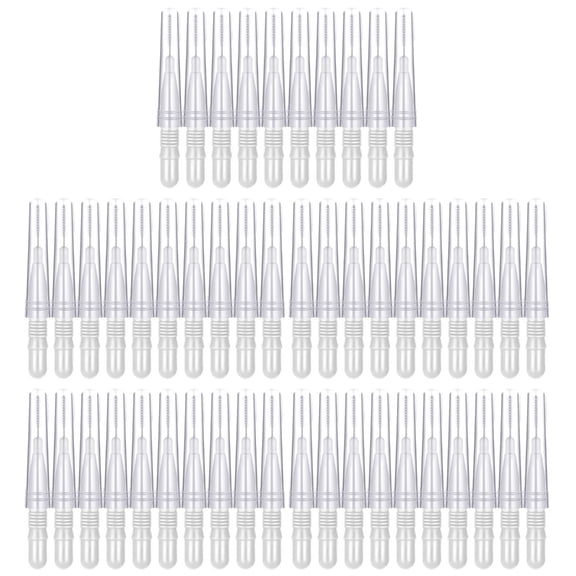 50 Pieces Portable Eyebrow Spoolie Brushes Grooming Tool For Lash Extensions