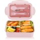 thumbnail image 1 of Fiambrera Bento KAIYANG de material PP5 grado alimenticio 1400 ml 3 compartimentos color rosa, 1 of 5