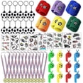 thumbnail image 1 of Decompression Football Soccer Diy Bracelets Stickers Whistles Keys Gyro Buttons Cheering Football Toy Set, 1 of 1