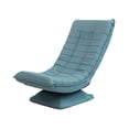 thumbnail image 4 of Sillón plegable con forma , sofá individual con funda desmontable, sofá pequeño para apartamentos para adultos, sofá reclinable para espacios pequeños Azul, 4 of 8