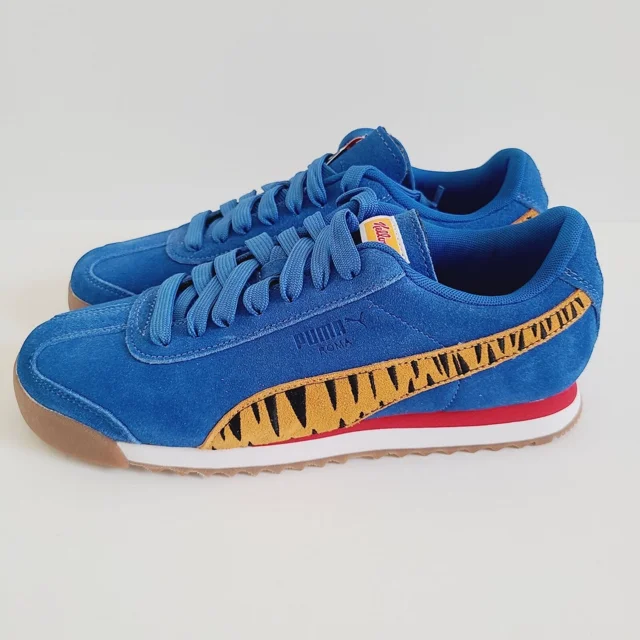 PU & MA Roma Kelloggs Tony The Tiger Frosted Flakes Shoes 388060-01 Size 4.5 Blue