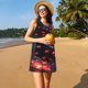 thumbnail image 3 of Disketp Cosmic Red Sparkle Dice para Vestido sin Mangas para Mujeres, Vestidos de Verano para Mujeres, Casual y Holgado para la Playa, 3 of 7