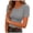 Grey, variant on Women's Crew Neck Ribbed Fitted Shirt Basic Short Sleeves Summer T Shirt Tops (Grey, S)