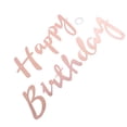 thumbnail image 1 of Pancarta de Feliz Cumpleaños Sincero Decoración de Papel con Cuerda Oro Rosa, 1 of 10