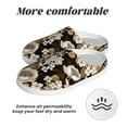 thumbnail image 6 of Yiaed Retro Hydrangeas Print Slippers Fuzzy Warm Cozy Slippers Non Slip House Slippers For Indoor Outdoor Slippers House Slippers-46/47, 6 of 7