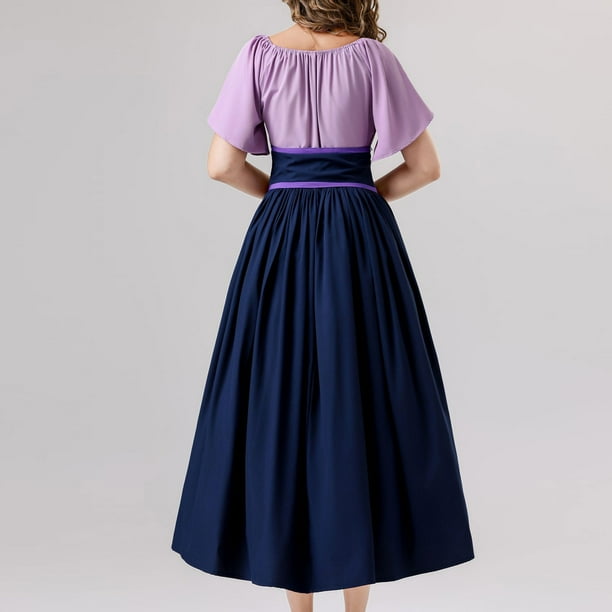 renaissance bridesmaid dresses Mrat Bridesmaid Dresses for Women Women's Medieval Renaissance Dress Gothic Corset Halloween Costumes Dress Midi Dress for Women S-13 Purple M, Size:
