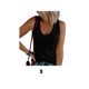 thumbnail image 3 of Qarigey Manténgase elegante y cómodo chaleco casual Tops para mujeres Halter algodón mujeres chaleco Top para mujer Tank Top mujeres Prendas para la parte del cuerpo negro,1 s, 3 of 5