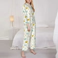 thumbnail image 3 of Pofeuu Chicken Print Womens Pajamas Set Long Sleeve Sleepwear Button Down Nightwear Soft Pj Lounge Sets Button Down Pajamas Women-XX-Large, 3 of 7
