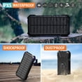 thumbnail image 4 of JTDD Solar Charger Power Bank, PD 18W Fast Charging 20000mAh Battery , Portable Solar Powered USB C Charger with Camping Flashlight Compass Carabiner for Cell Phone, 4 of 8