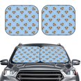 thumbnail image 2 of Lukts Terrier Print 2 Piece Car Sun Shade Windshield,Foldable Car Shade Front Windshield with Keeps Your Vehicle Cool-Medium, 2 of 6