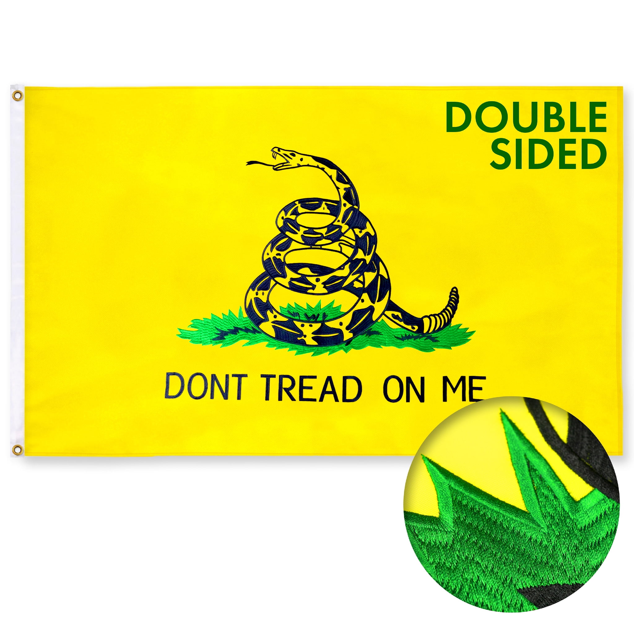 4x6 12 Polyester Flags Gadsden Black & White Dont Tread on Me Miniature Desk & Table Flags Includes 12 Polyester Small Mini Stick Flags Ant Enterprise Pack of 12 Dozen