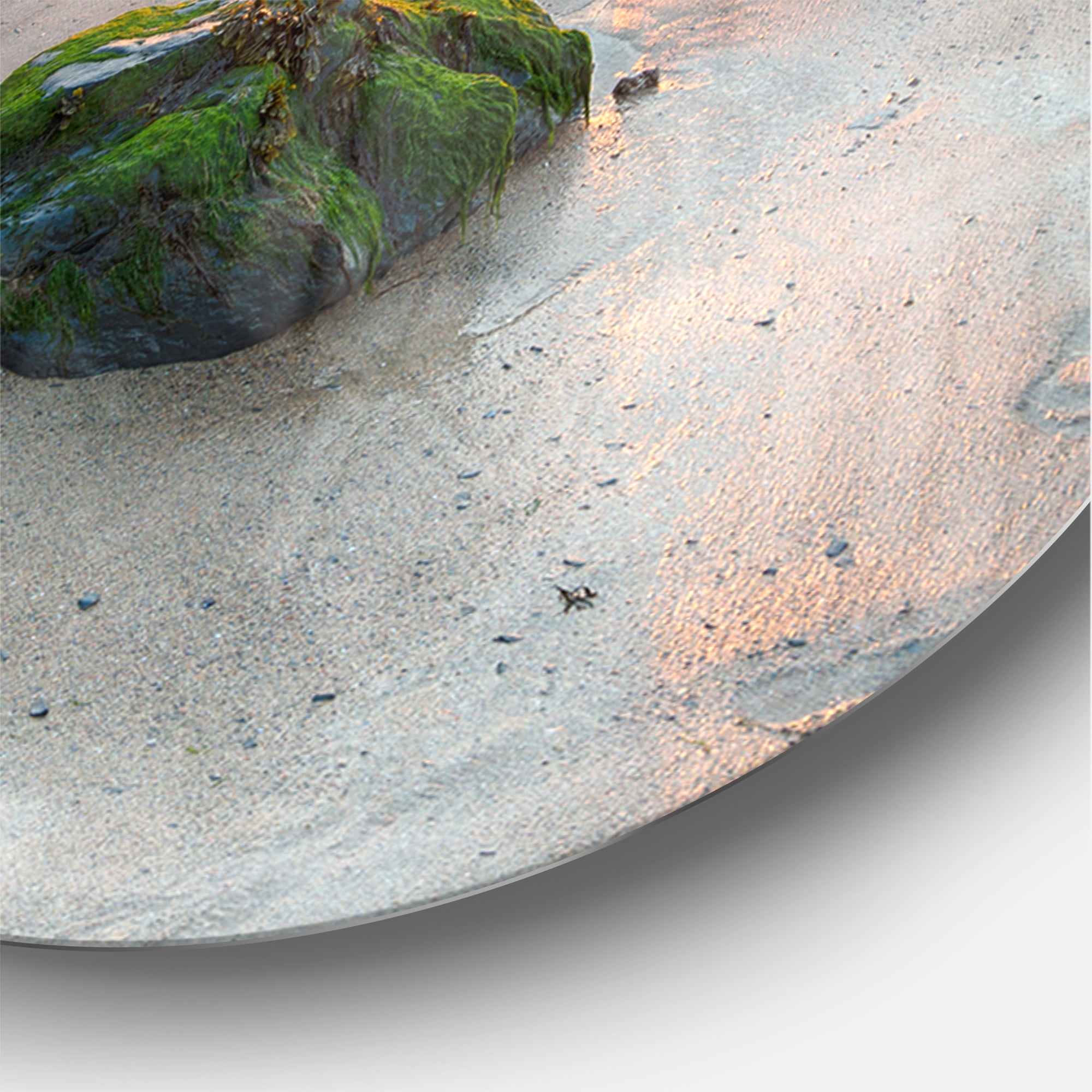 Designart 'Beautiful Porthcothan Bay ' Modern wall clock