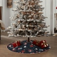 thumbnail image 6 of Balery Vintage Rose Printed Christmas Tree Skirt , Merry Christmas Party Christmas Tree Decoration,Adjustable Tree Skirt-48", 6 of 8