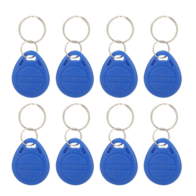 100pcs Blue Keyfob Proximity Card Access Control Keys with ABS Case, Stable Performance