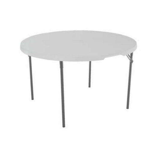 Lifetime 48 Round Fold In Half Table, Lifetime 6 Round Folding Table 48