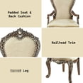thumbnail image 2 of Padded Arm Chair Set | Comfort in Living Areas | Rubber Wood & Upholstery | 19" Seat Level, 2 of 4