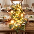 thumbnail image 6 of AURIGATE Easter LED Garland with Eucalyptus & Eggs 66.93in, Lighted Easter Table Runner with Artificial Greenery & Colorful Eggs, Spring Easter Centerpiece Decor for Holiday Party Supplies, 6 of 9