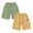 Green, Yellow, variant on SGMVNU 2 Pack Boys Cargo Shorts with Multi Pockets Elastic Waist Knee Length Cotton Shorts Summer Pull-On Shorts, Size 4-5 Years, Black, Khaki