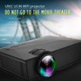 thumbnail image 3 of UC46+ Mini 1080P HD Projector 1200LM LED Projector Video Home Theater Projector Built-in Wifi For Laptop PC VGA/USB, 3 of 8