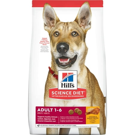 Hill's Science Diet Adult Chicken & Barley Recipe Dry Dog Food, 35 lb (Best Diet For Older Dogs)